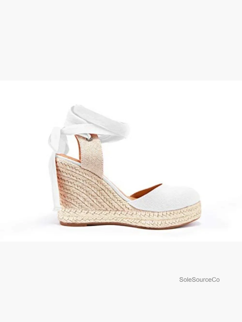 Womens Espadrille Wedge Sandals Platform Heels Closed Toe Ankle Strap